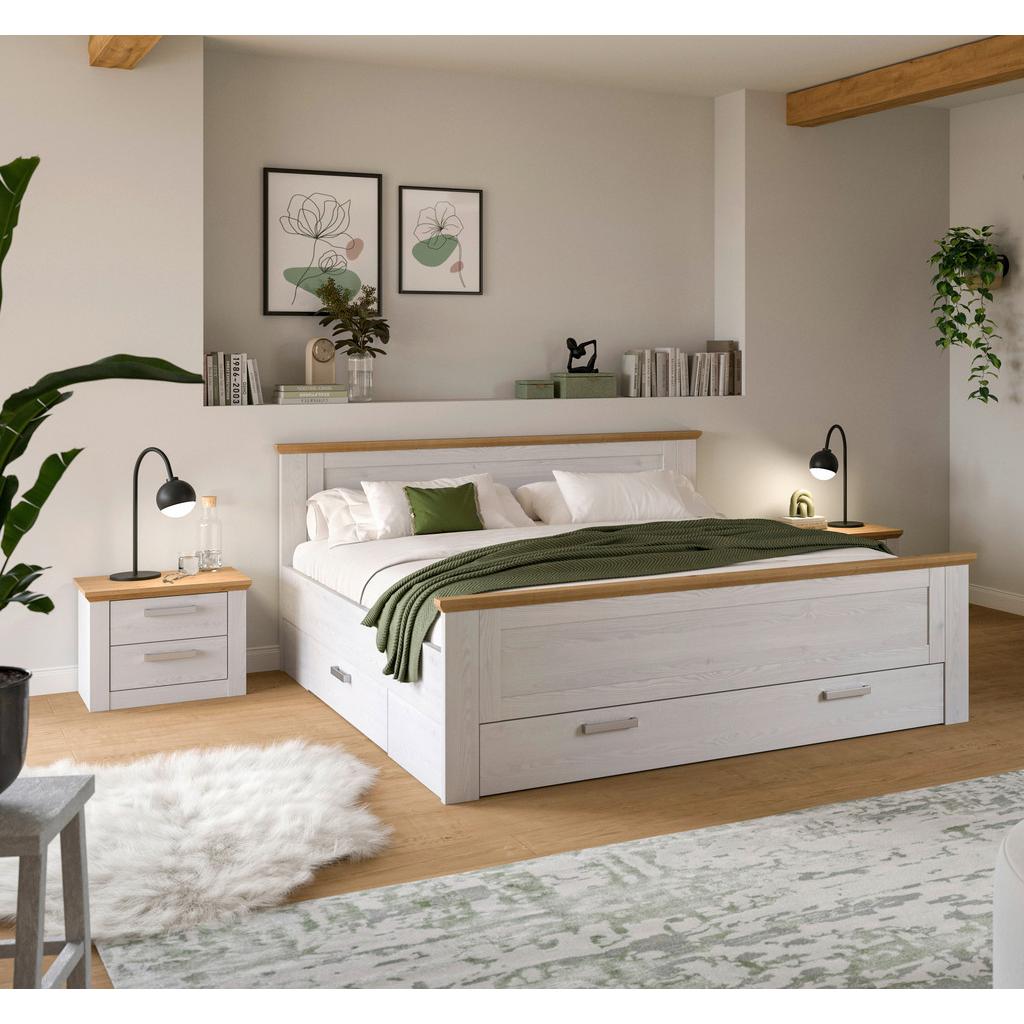 Schlafzimmer Verona Lärchefarben/Eiche D. 3-Teilig