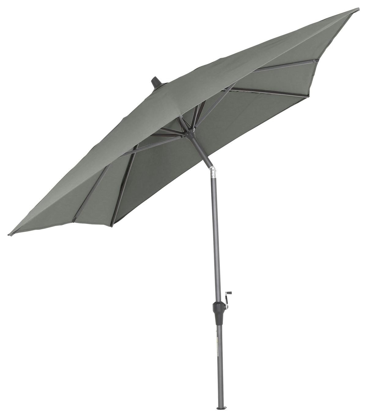 Sonnenschirm BxHxT 300x256x200 cm Anthrazit/Olivgrün - Anthrazit/Olivgrün, KONVENTIONELL, Textil/Metall (300/200cm) - Siena Garden
