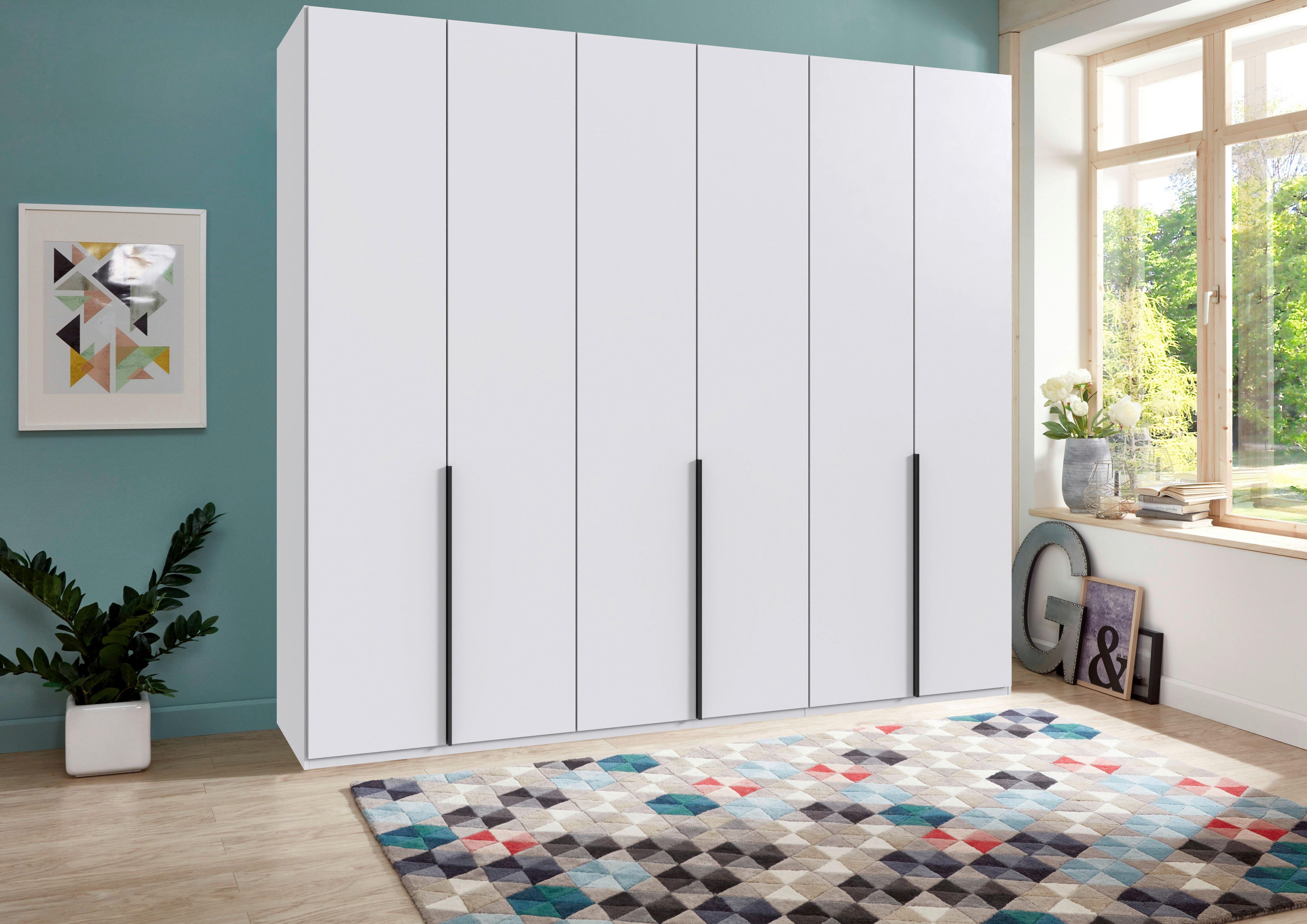 Drehtürenschrank Ny A Black, Weiß B: 270 Cm - Weiß, MODERN, Holzwerkstoff (270/236/58cm) - MID.YOU