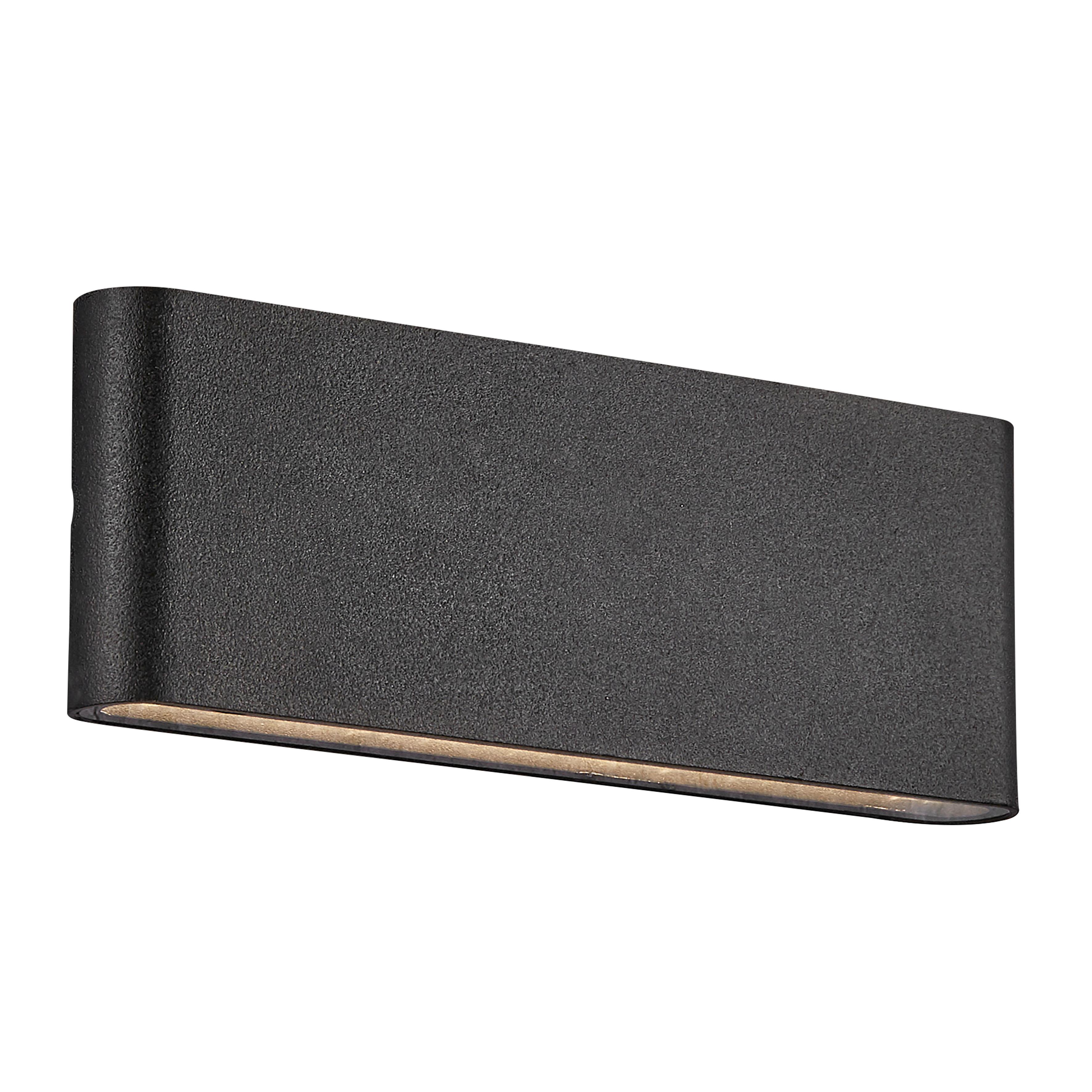 Außenwandleuchte Schwarz L: 26 Cm - Schwarz, Design, Metall (26/3,3/9cm) - Nordlux