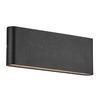 Außenwandleuchte Schwarz L: 26 Cm - Schwarz, Design, Metall (26/3,3/9cm) - Nordlux