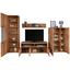 Wohnwand Porto - Buchefarben, MODERN, Glas/Holz (295-325/203,5/39-52cm) Wohnwand Porto - Buchefarben, MODERN, Glas/Holz (295-325/203,5/39-52cm)