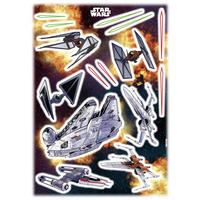 Wandtattoo Star Wars Spaceship - Multicolor, Basics, Kunststoff (50/70cm) - Komar