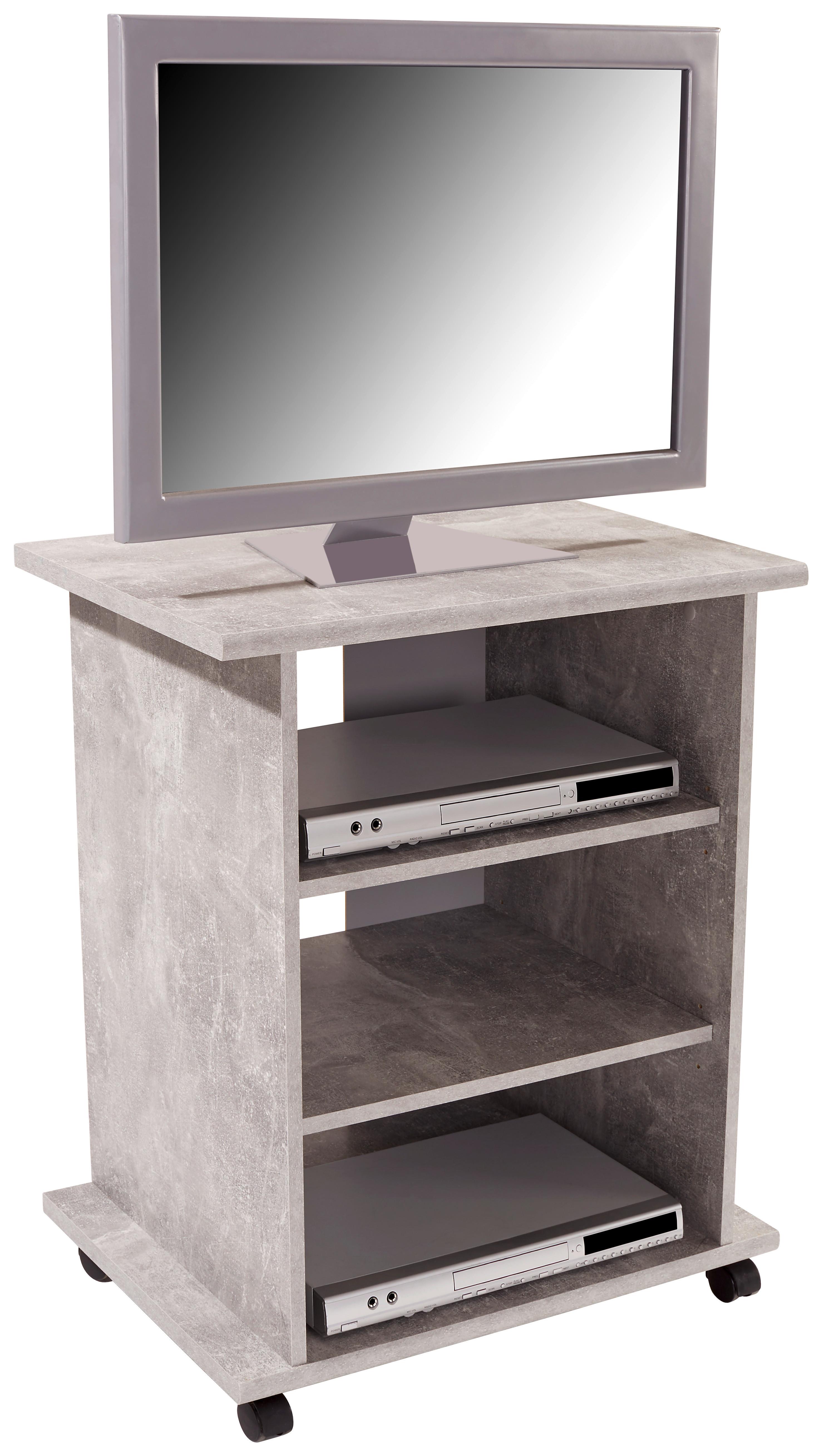 Tv-lowboard Jürgen 2 65 Cm Betonoptik - Grau, MODERN, Holzwerkstoff (65/76/40cm)