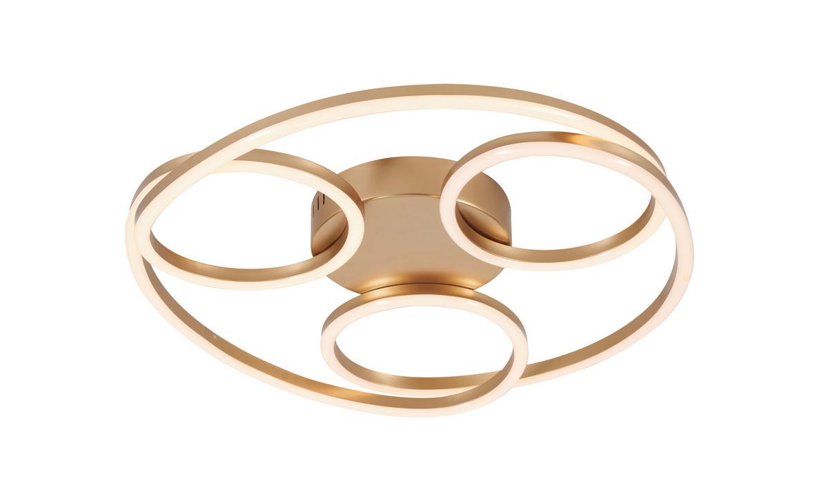 Led-deckenleuchte Darlin - Champagner, Basics, Kunststoff/Metall (51/8cm) - Luca Bessoni