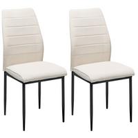 Stuhl-set Ratford - Beige/Schwarz, LIFESTYLE, Textil/Metall (44/96/58cm) - Livetastic