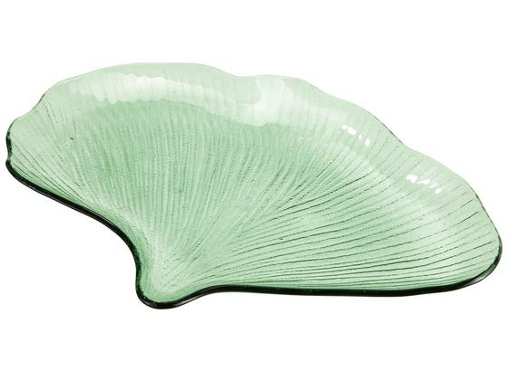 Dekoračný Tanier Leaf - zelená, sklo (31cm) Dekoračný Tanier Leaf - zelená, sklo (31cm)