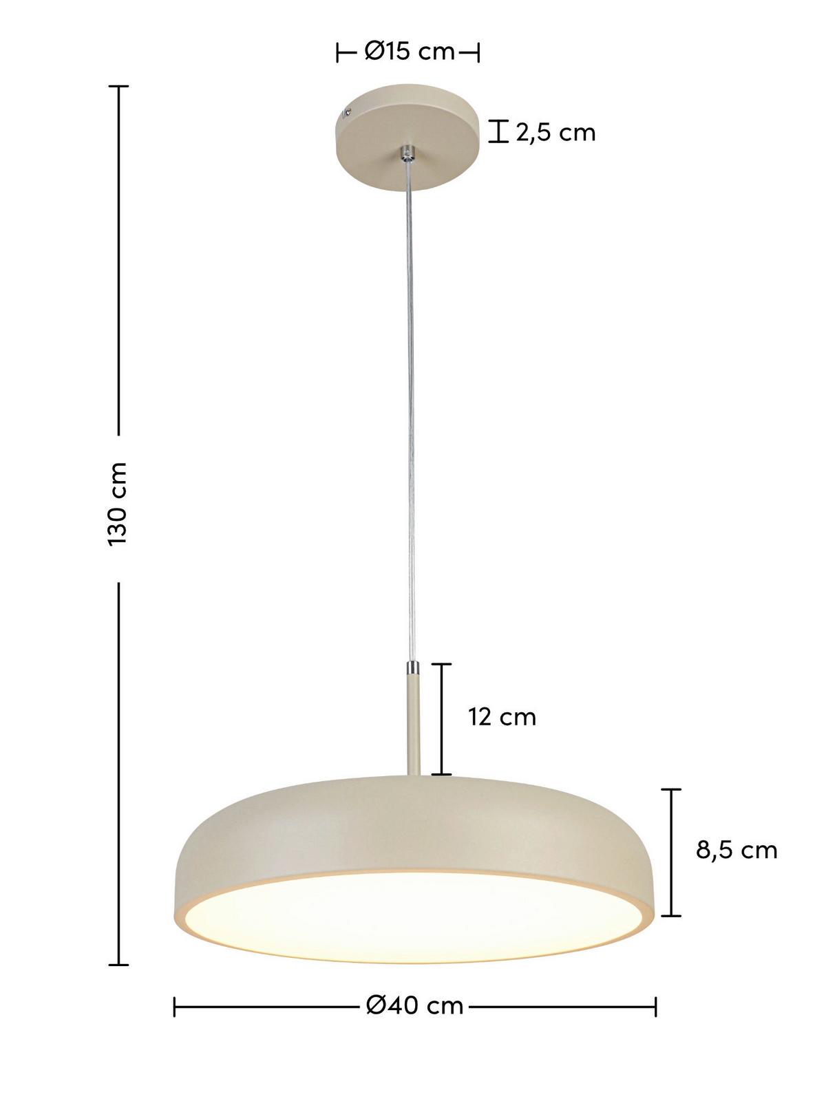 ZÁVESNÉ LED SVIETIDLO MIKE - Modern (40/130cm) - Mömax