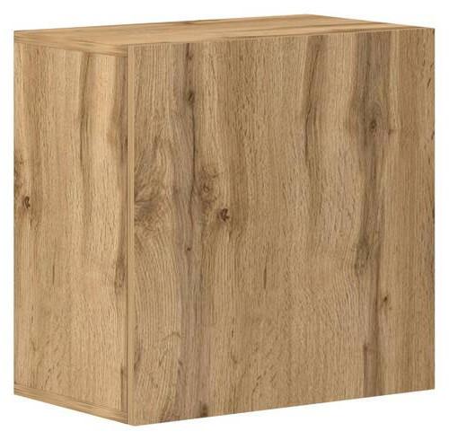 Vitrine Wandschrank Vivien 05 - Eiche Wotan, Design, Holzwerkstoff (50/50/30cm) - Livetastic