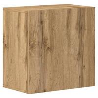 Vitrine Wandschrank Vivien 05 - Eiche Wotan, Design, Holzwerkstoff (50/50/30cm) - Livetastic