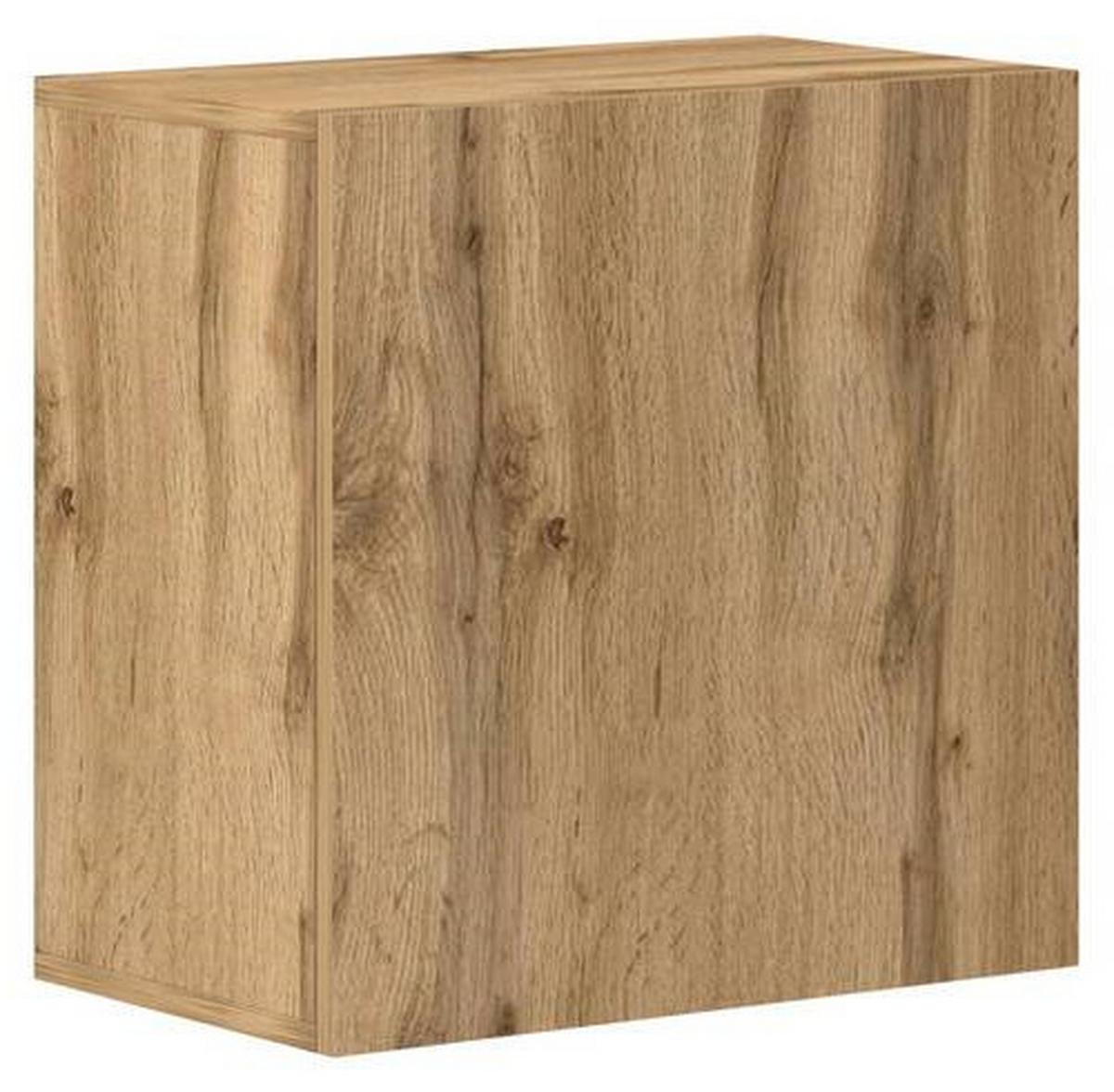 Vitrine Wandschrank Vivien 05 - Eiche Wotan, Design, Holzwerkstoff (50/50/30cm) - Livetastic