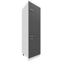 Küchen-Hochschrank Esilo B: 60 cm Anthrazit/Weiß - Anthrazit/Weiß, KONVENTIONELL, Holzwerkstoff (60/207/57cm) - MID.YOU