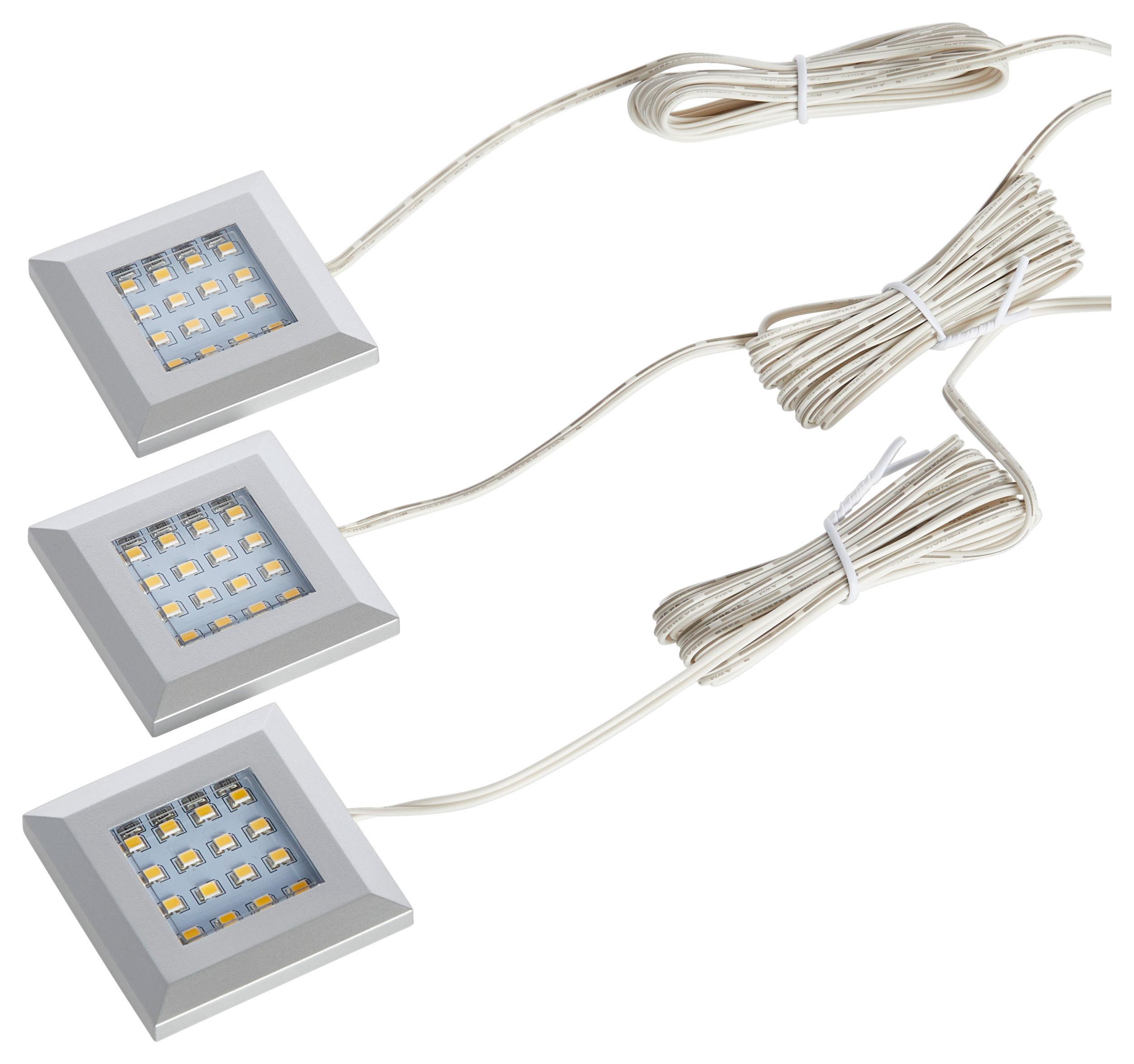 LED-Spot-Set Kansas - Schwarz/Weiß, KONVENTIONELL, Kunststoff (5,5/1/5,5cm) - Livetastic