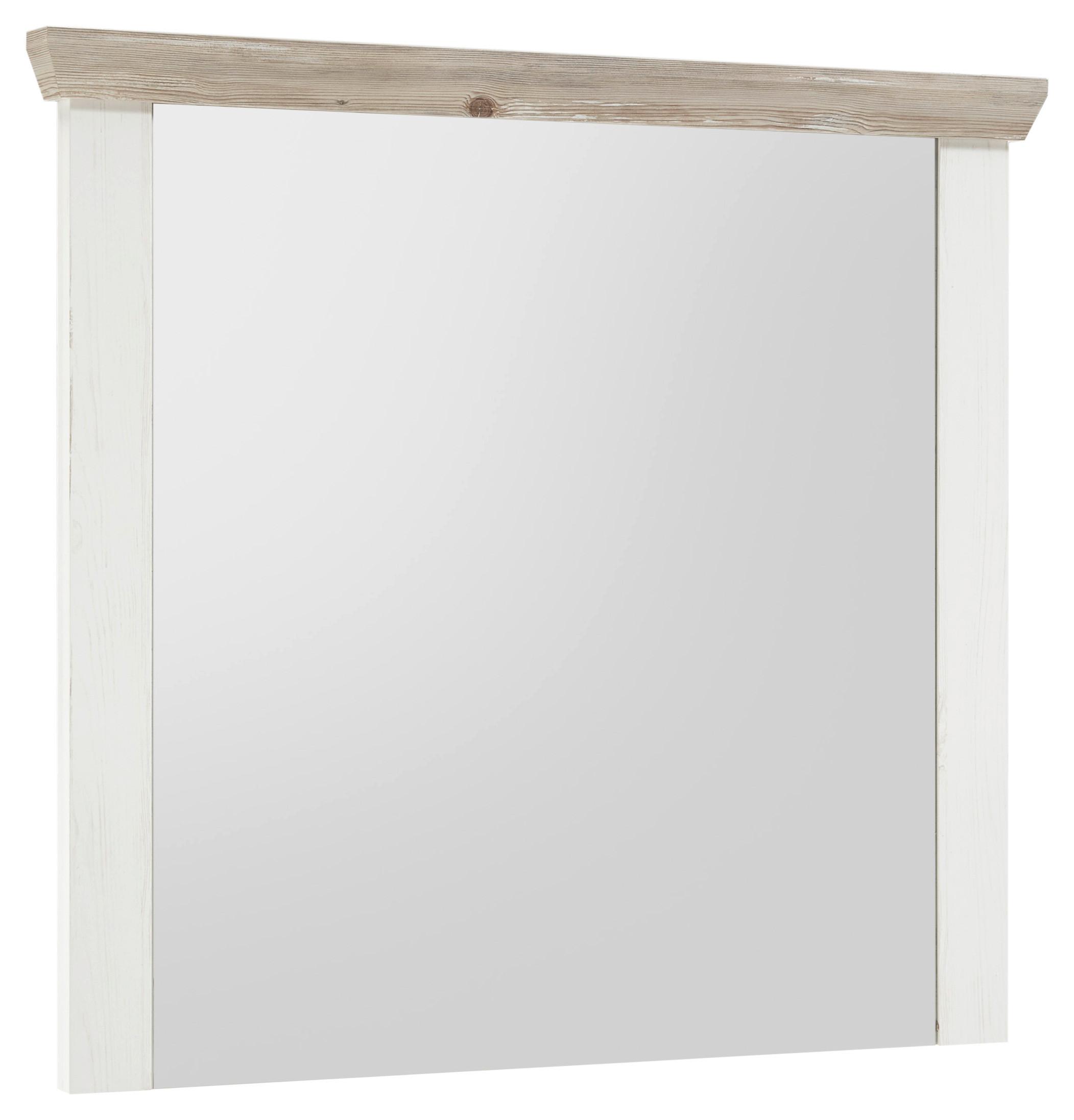 Wandspiegel Florenz Hellbraun/Pinienfarben B:107cm - Hellbraun/Pinienfarben, Design, Holzwerkstoff (107/110/8cm) - MID.YOU