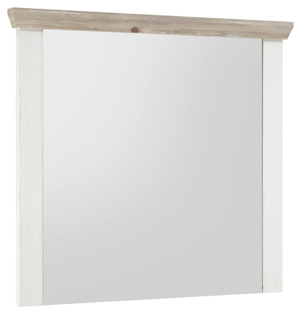 Wandspiegel Florenz Hellbraun/Pinienfarben B:107cm - Hellbraun/Pinienfarben, Design, Holzwerkstoff (107/110/8cm) - MID.YOU