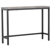 Beistelltisch Rise - Schwarz/Grau, Design, Holzwerkstoff/Metall (110/30/80cm) - Livetastic