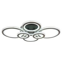 LED-Deckenleuchte 67338a-60 Kora - Klar/Anthrazit, Design, Kunststoff/Metall (78/56/12cm) - Globo