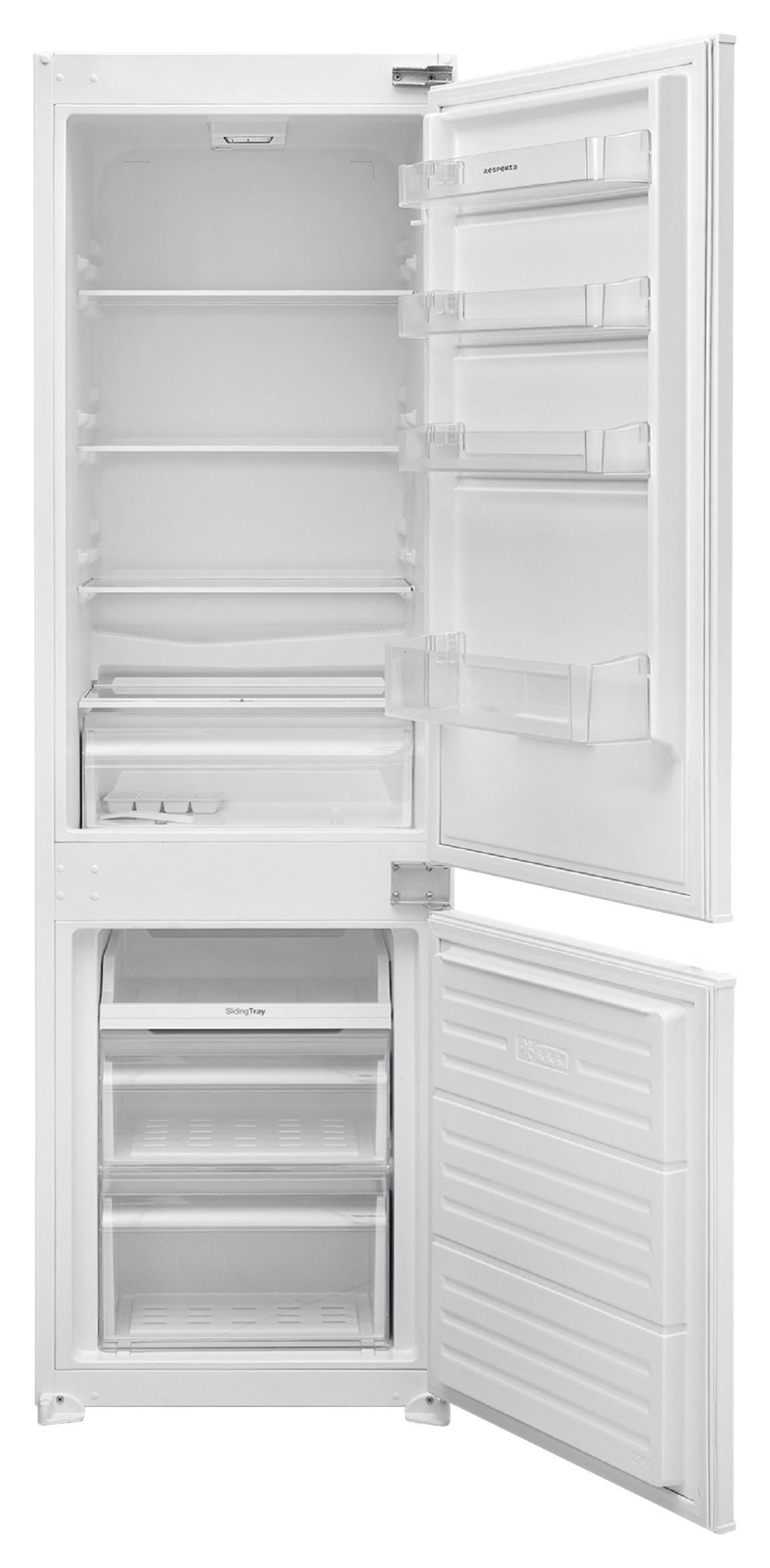 Kühl-Gefrier-Kombination Respekta Halden Weiß B: 54 cm - Weiß, Basics, Glas/Metall (54/177/54,5cm) - Respekta