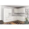 Eckküche Ip4050 ohne Geräte 320x185 cm Weiß Hochglanz - Weiß Hochglanz/Weiß, Basics (320/185cm)