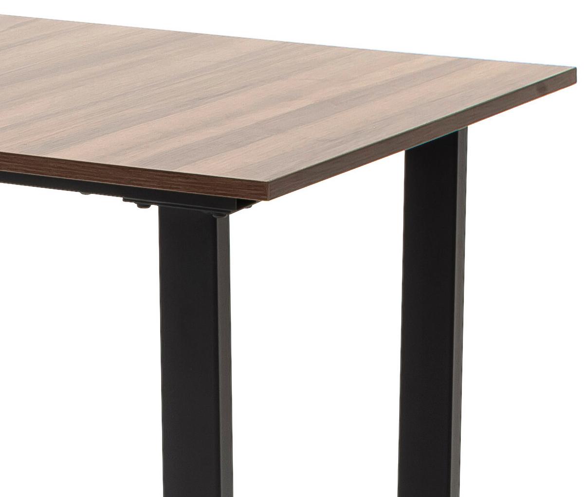 Esstisch La Serena 120x70 Cm Walnuss Dekor/schwarz - Walnussfarben/Schwarz, MODERN, Holzwerkstoff/Metall (120/95/70cm) - MID.YOU