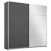 Schwebetürenschrank mit Spiegel 181cm Belluno, Grau - Grau, MODERN, Holzwerkstoff (181/210/62cm) - Rauch Möbel