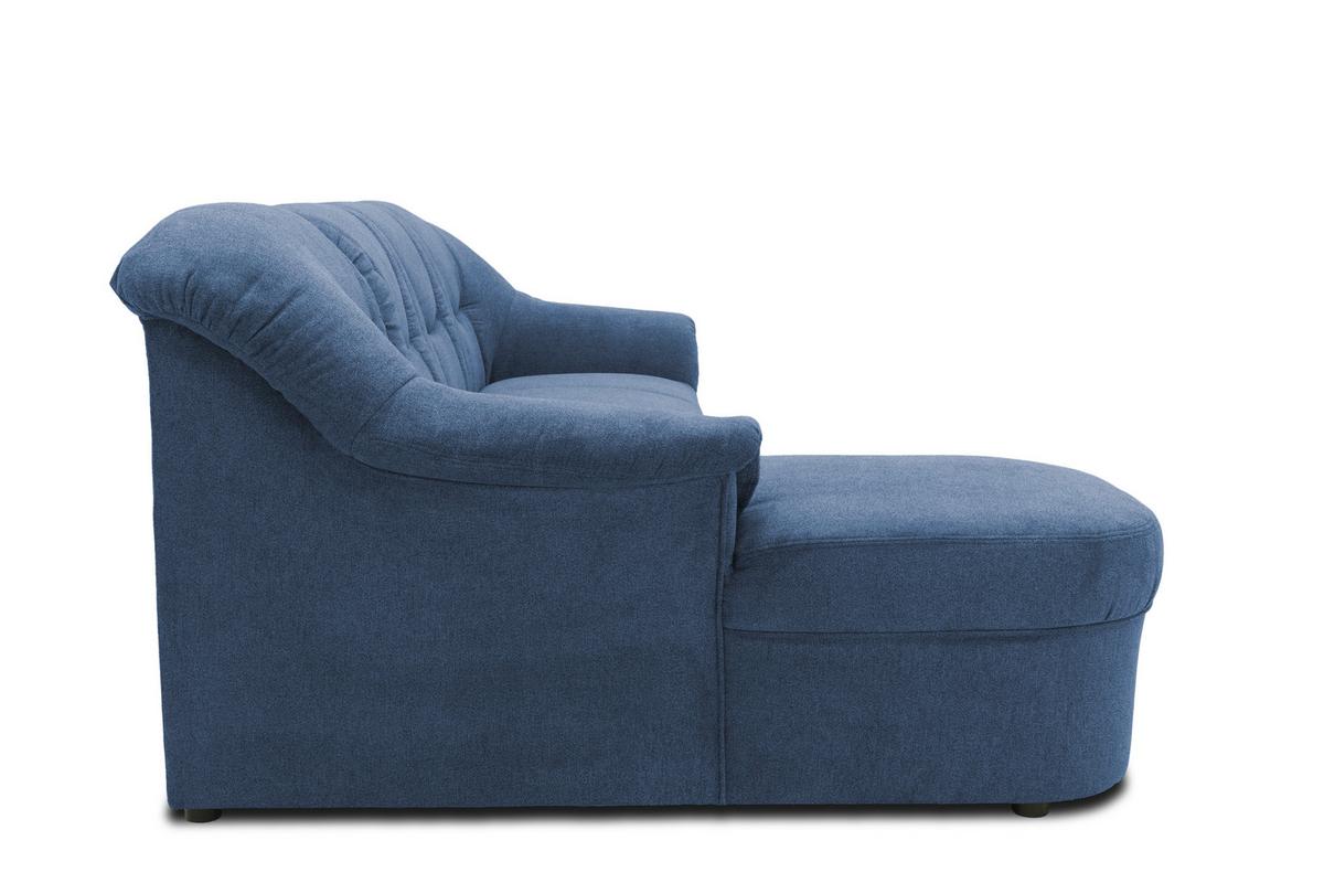 Ecksofa Sarafina - Schwarz/Dunkelblau, KONVENTIONELL, Textil (146/232cm) - MID.YOU