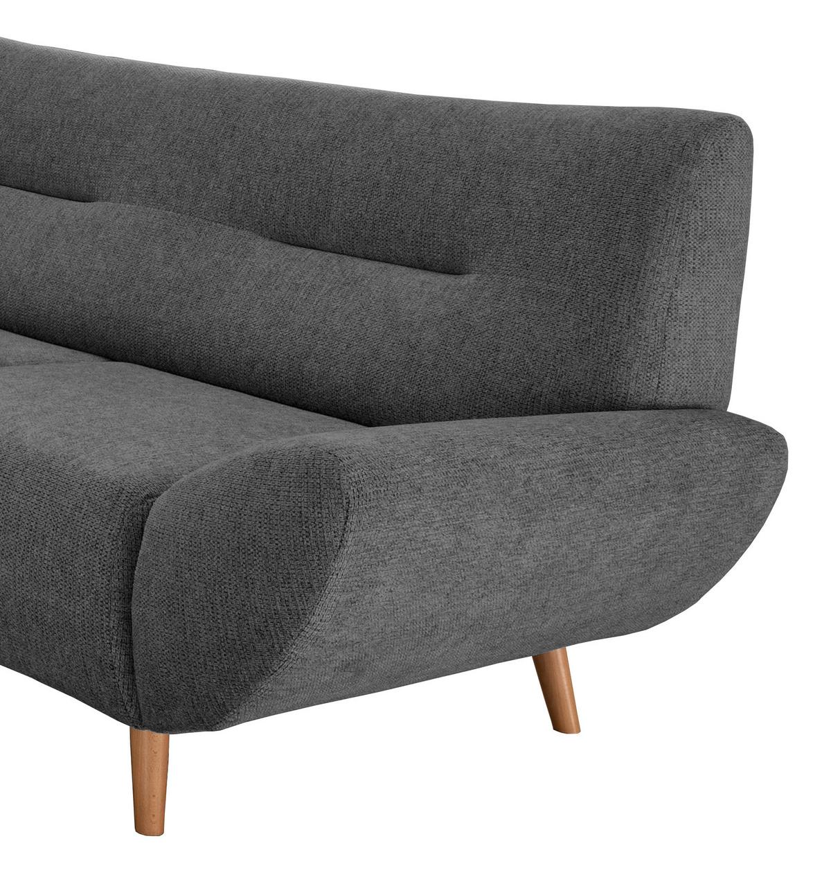 3-sitzer-sofa Drago Anthrazit S: 205/90 Cm - Wildeiche/Anthrazit, MODERN, Holz/Textil (205/81/90cm) - MID.YOU