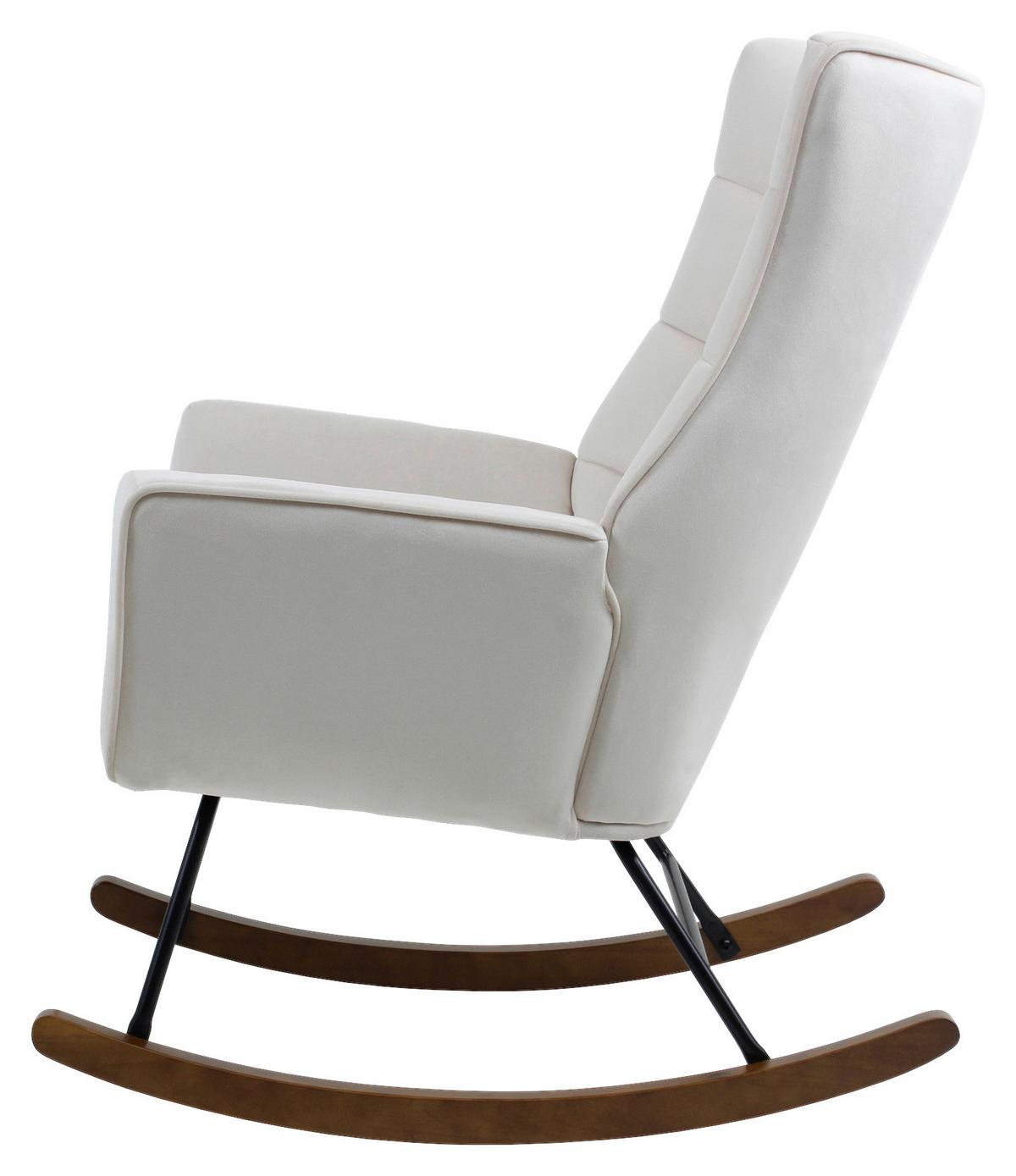 Schaukelstuhl Bryana 125 Beige, 68x97x88 cm - Beige, Design, Holz/Kunststoff (68/97/88cm) - Kayoom