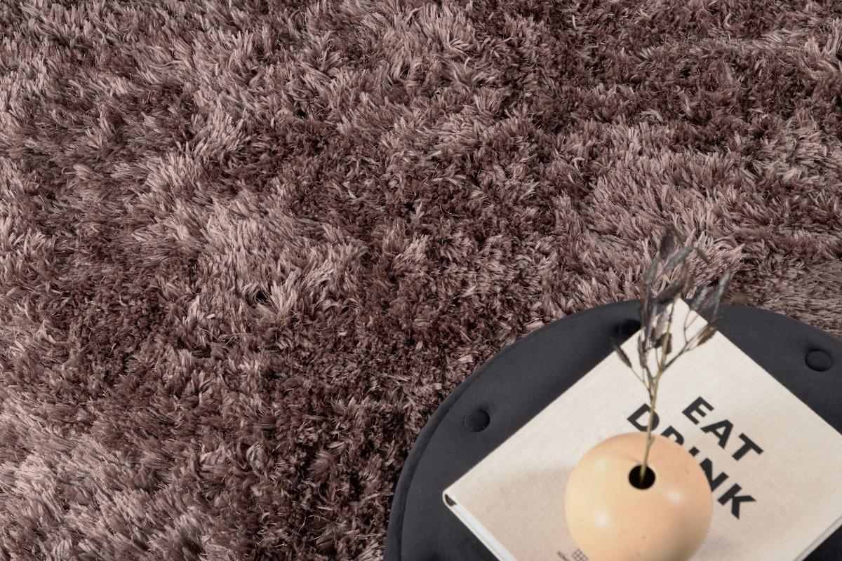 Hochflorteppich Braun Grace 200x300 cm - Braun, LIFESTYLE, Textil (200/300cm) - P & B