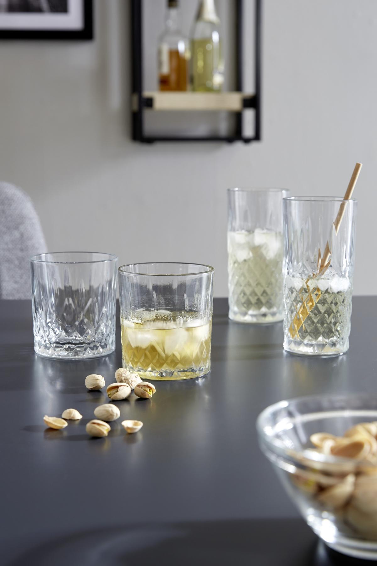 Longdrinkglas Daniel 2er-Set, Je ca. 356 ml - Klar, KONVENTIONELL, Glas (356ml) - James Wood