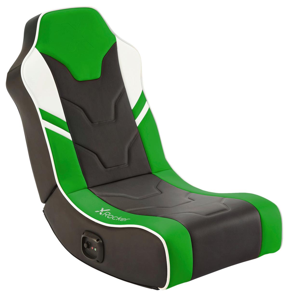 Gamingsessel Shadow 2.0 - Grün, MODERN, Textil (42/64/75cm) - X Rocker