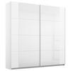 Schwebetürenschrank Artemis B: 181 cm Weiß/Weiß Hochglanz - Weiß Hochglanz/Weiß, MODERN, Glas/Holzwerkstoff (181/210/62cm) - Rauch Möbel