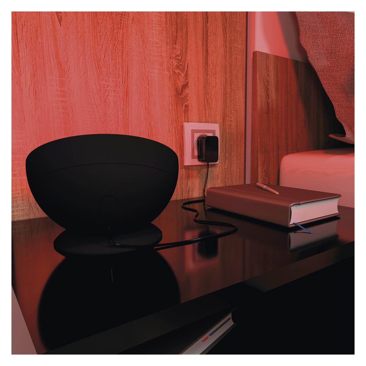 Led Hangulatlámpa Gosmart - fekete, Basics, műanyag