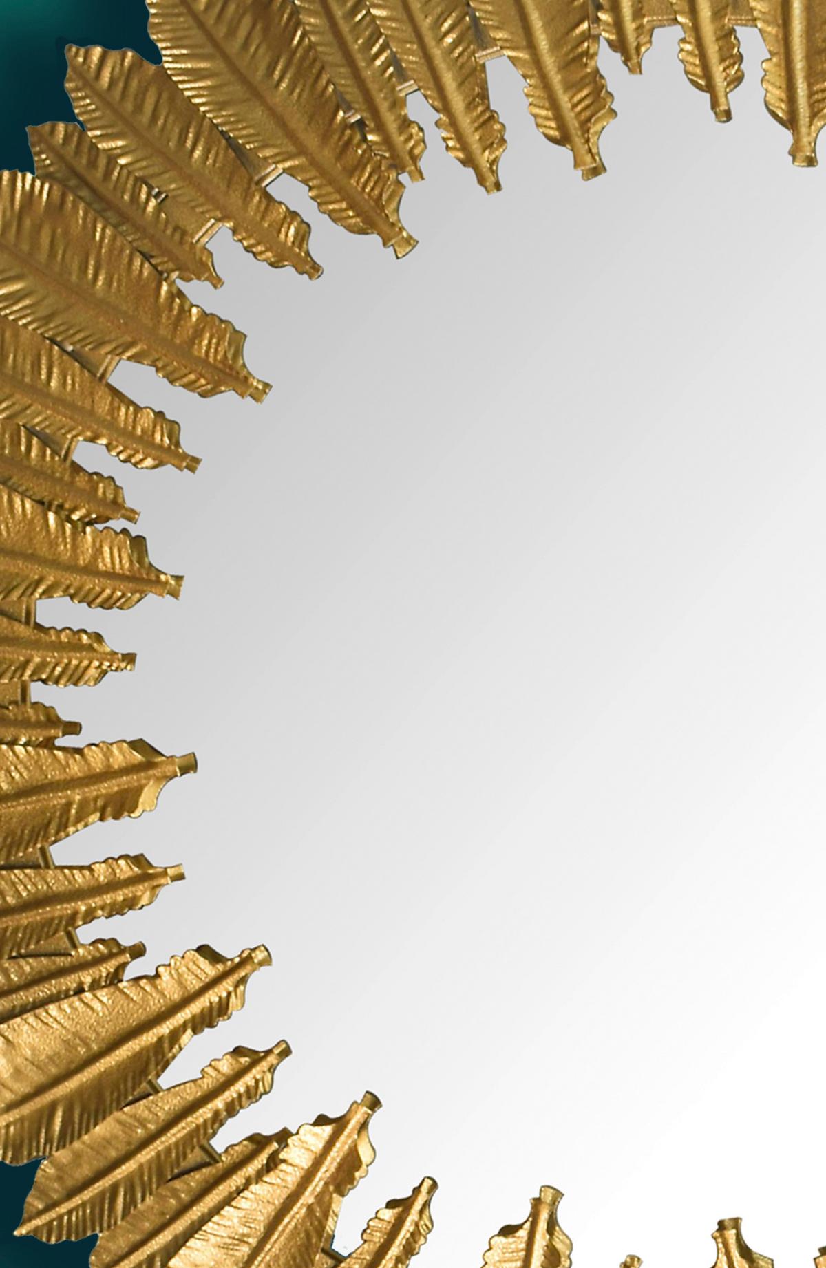 Wandspiegel Goldfarben B: 68 Cm - Goldfarben, Design, Glas/Metall (68/68/3cm) - MID.YOU