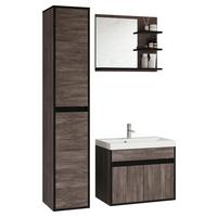 Kúpeľňa 4-dielna CYPRUS dekor dub Bodega - biela/farba duba, Lifestyle, kompozitné drevo/keramika (90,2cm) - P & B