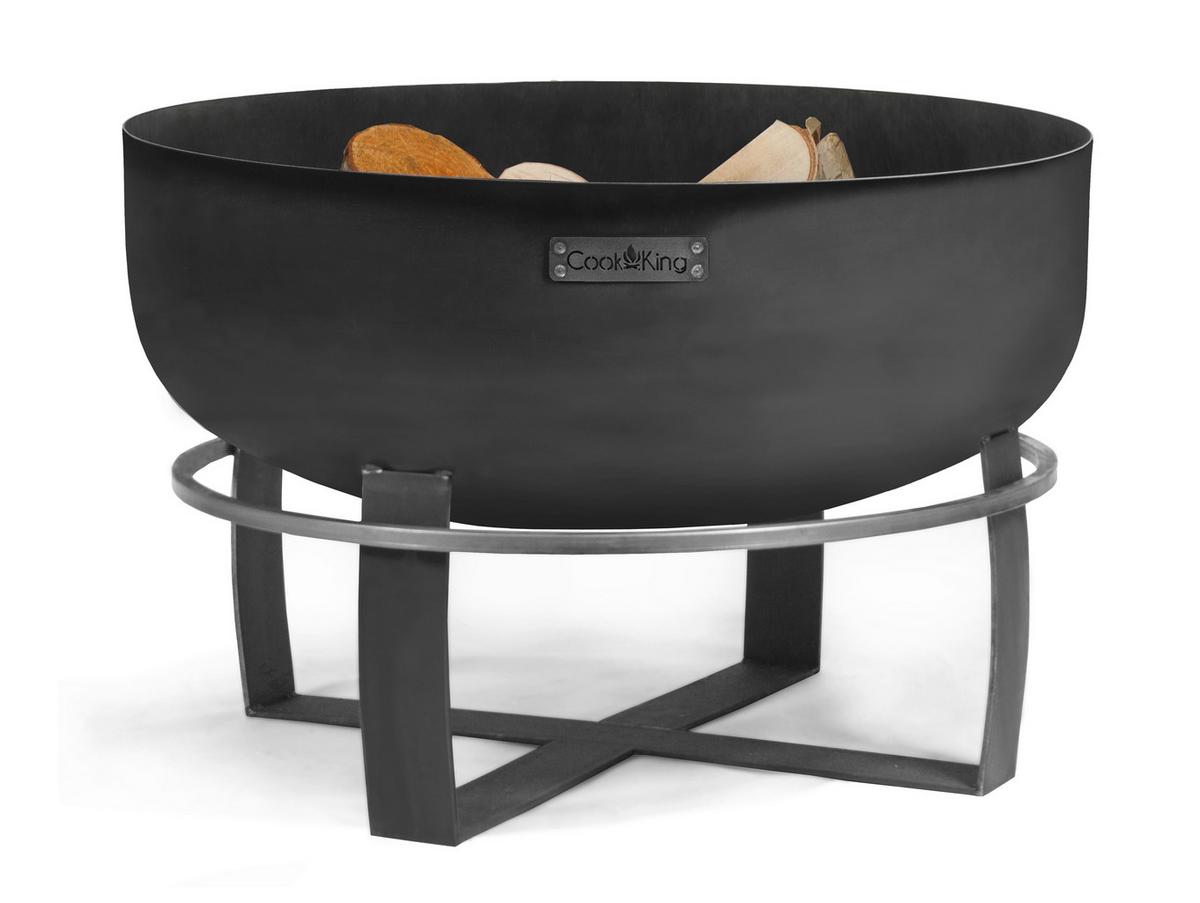 Feuerschale Feuerschale XXL Viking - Schwarz, Basics, Metall (80/50cm)