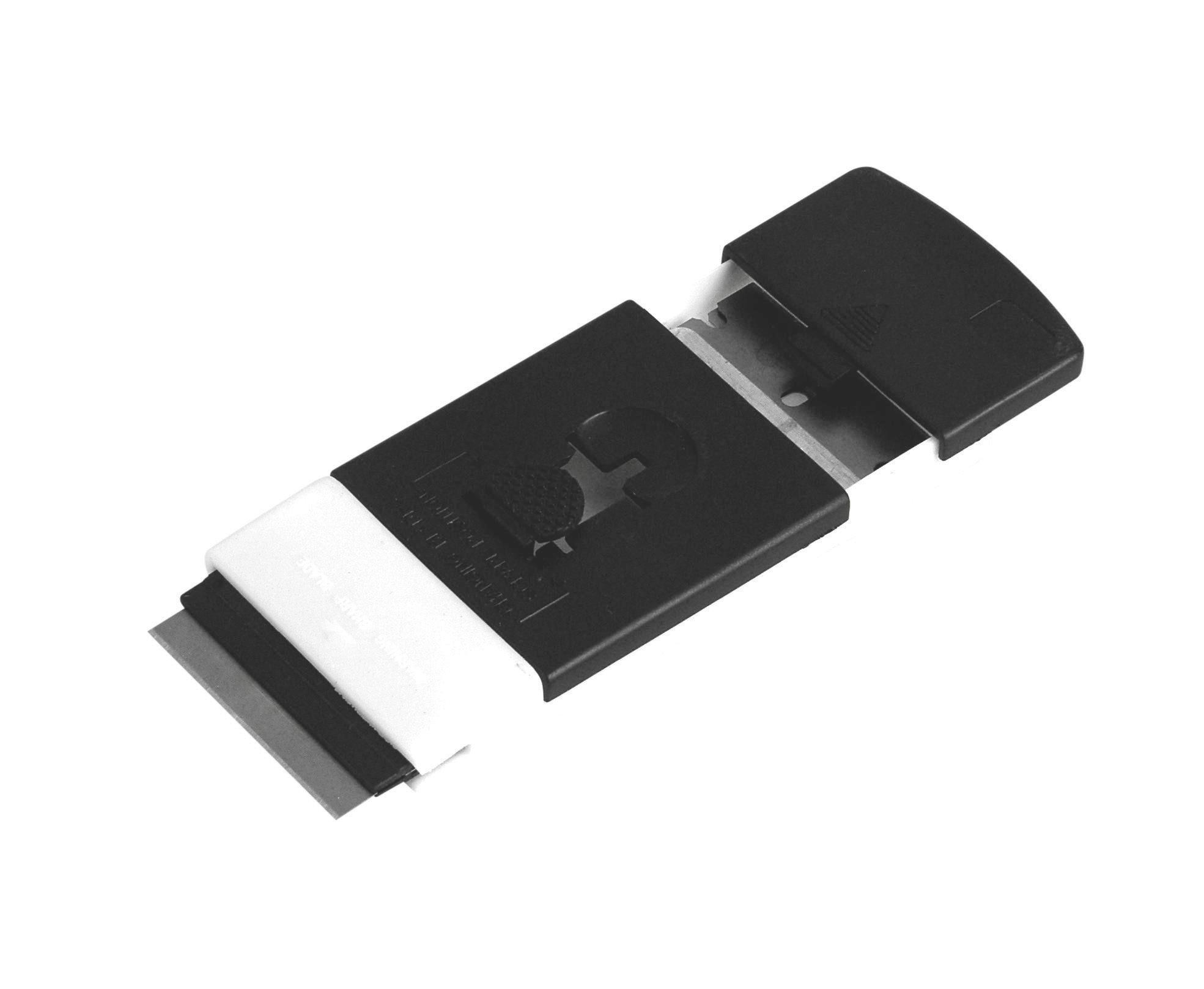 Főzőlap Tisztító Penge 2 Pengével - Fehér/Fekete, konvencionális, Műanyag (4,5/10cm)