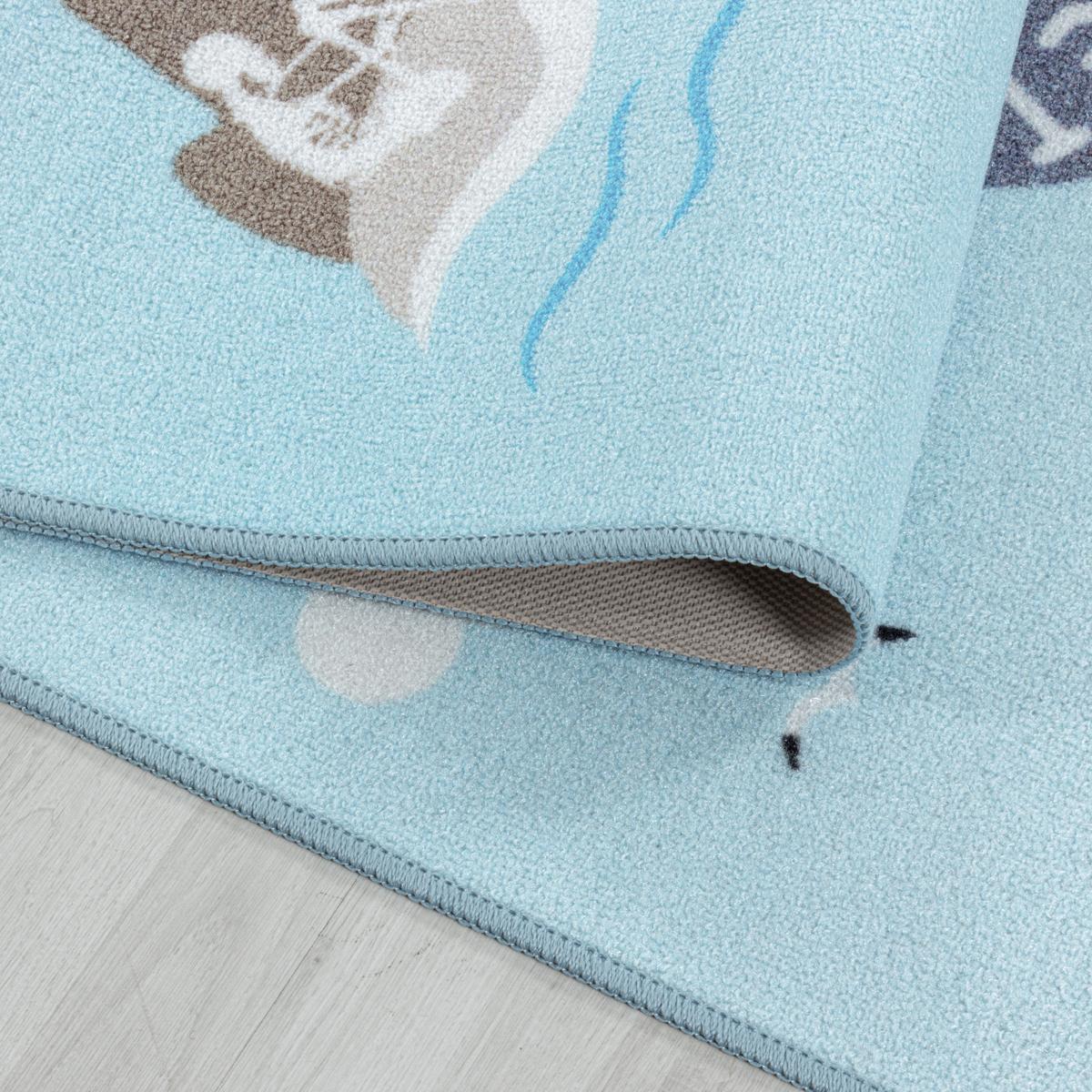 Spielteppich Pirat Blau Play 140x200 Cm - Blau, Trend, Textil (140/200cm)