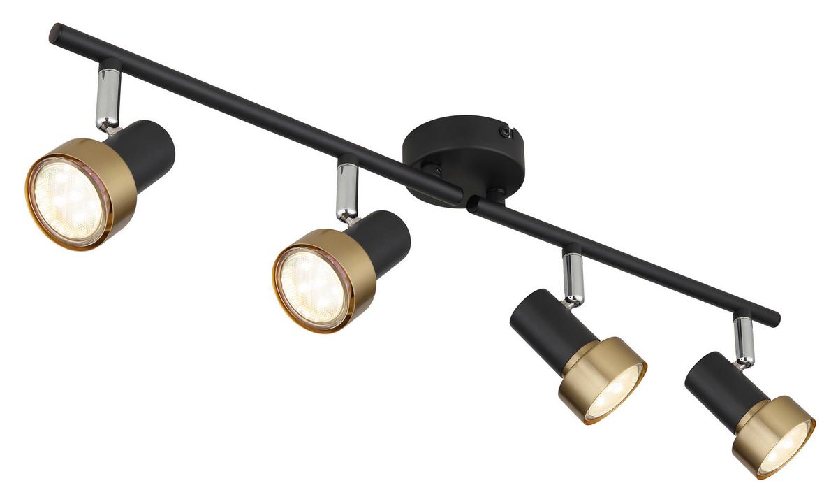 Strahler 57917-4g - Chromfarben/Goldfarben, KONVENTIONELL, Metall (60/8,5/13,5cm) - Globo