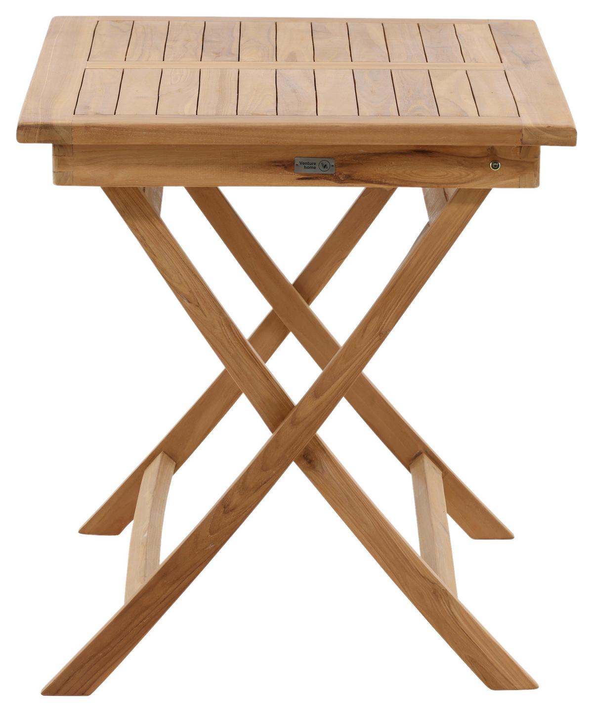 Gartentisch Kenya Teakholz L: 120cm - Teakfarben, KONVENTIONELL, Holz (120/70/75cm) - Gardenson