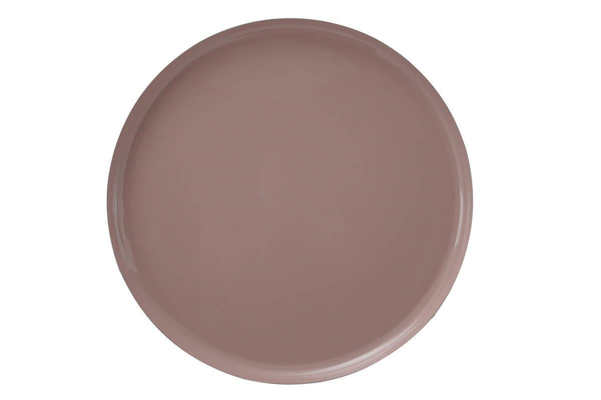 ODKLÁDACÍ STOLEK ART DECO - starorůžová/barvy stříbra, Trend, kov (50/52cm)