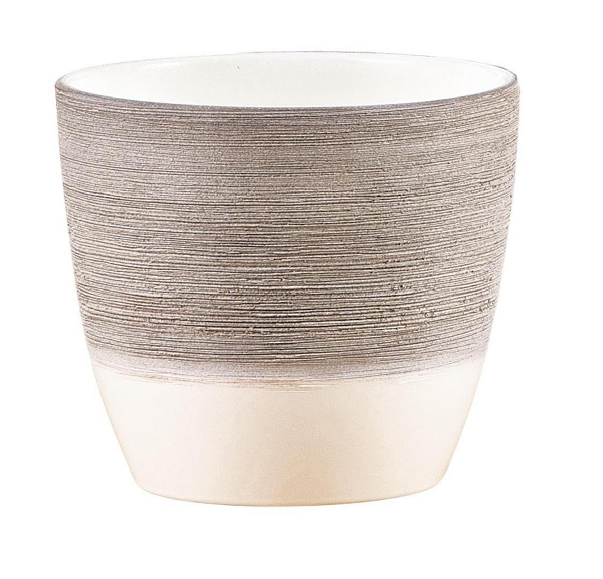 Kaspó Krém - krém, kerámia (11/11/10cm)