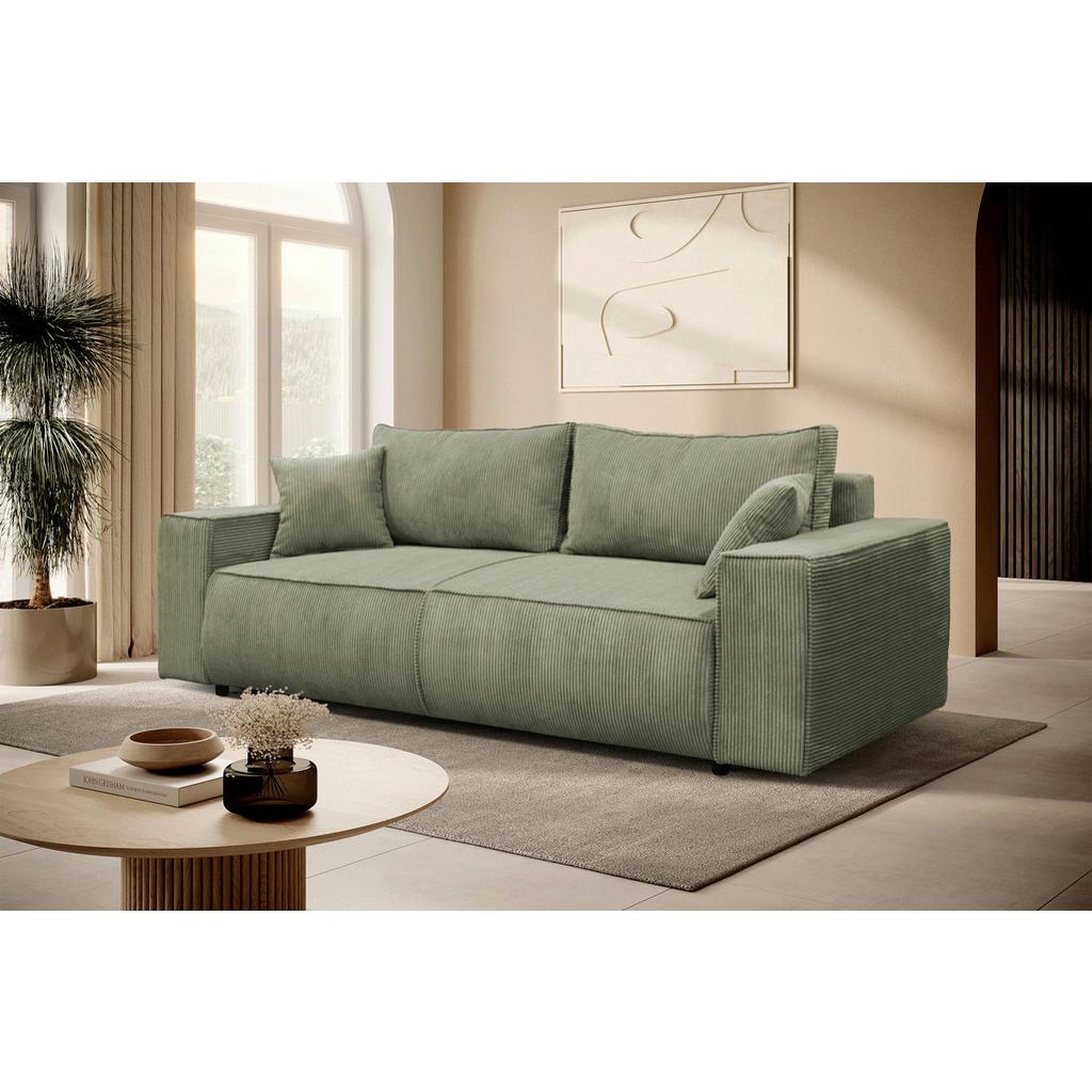 Schlafsofa Loft Hellgrün B: 255cm