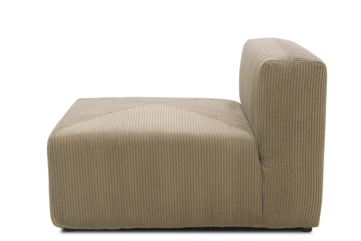 Sofaelement Schlammfarben B: 85 Cm - Schlammfarben/Schwarz, Design, Textil (85/69/108cm) - MID.YOU