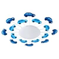 Kinderdeckenleuchte 92146* Viki 1 - Blau/Weiß, Design, Glas/Metall (63/8cm) - Eglo