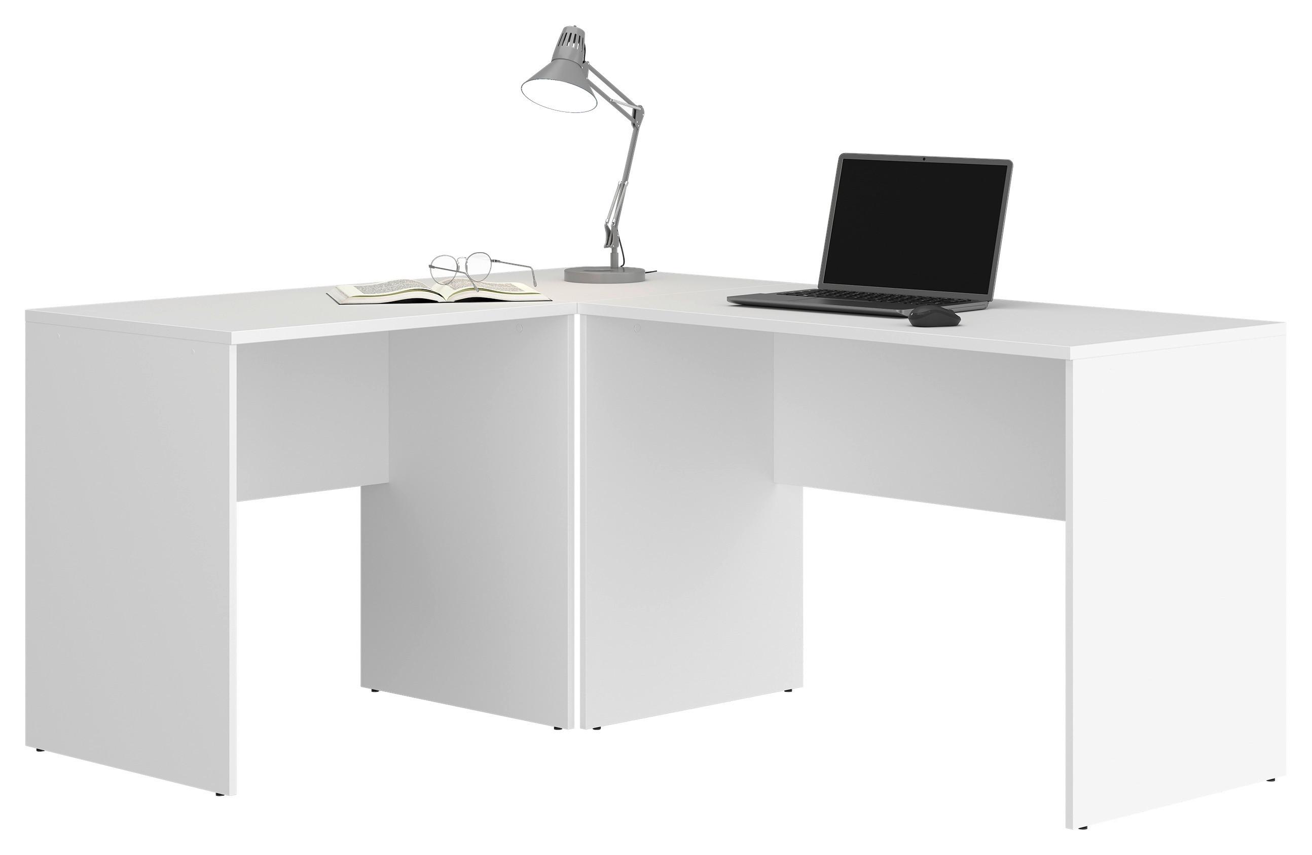Schreibtisch 4-you New Weiß - Weiß, Trend, Holzwerkstoff (80/78,5/59cm)