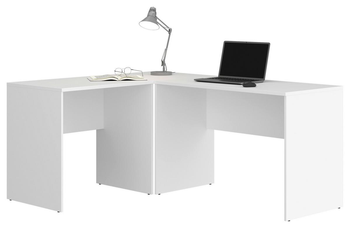 Schreibtisch 4-you New Weiß - Weiß, Trend, Holzwerkstoff (80/78,5/59cm)