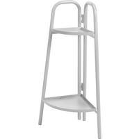 Blumensäule Mit Ablagefläche Metall Dunkelgrau - Dunkelgrau, Basics, Metall (26/26/70cm)