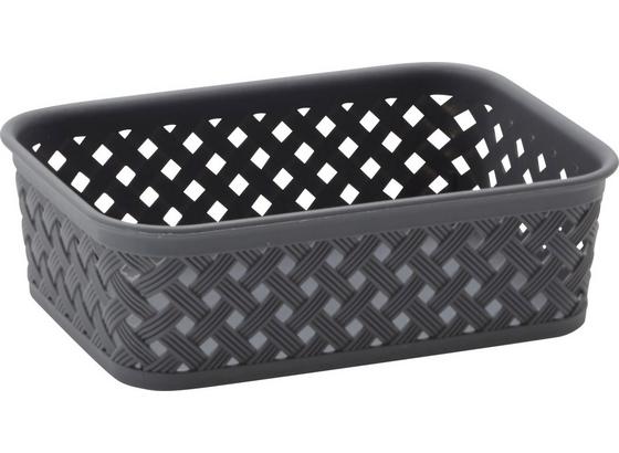 Košík Mona -top- - čierna/sivá, plast (20/15/6cm) - Mömax modern living Košík Mona -top- - čierna/sivá, plast (20/15/6cm) - Mömax modern living