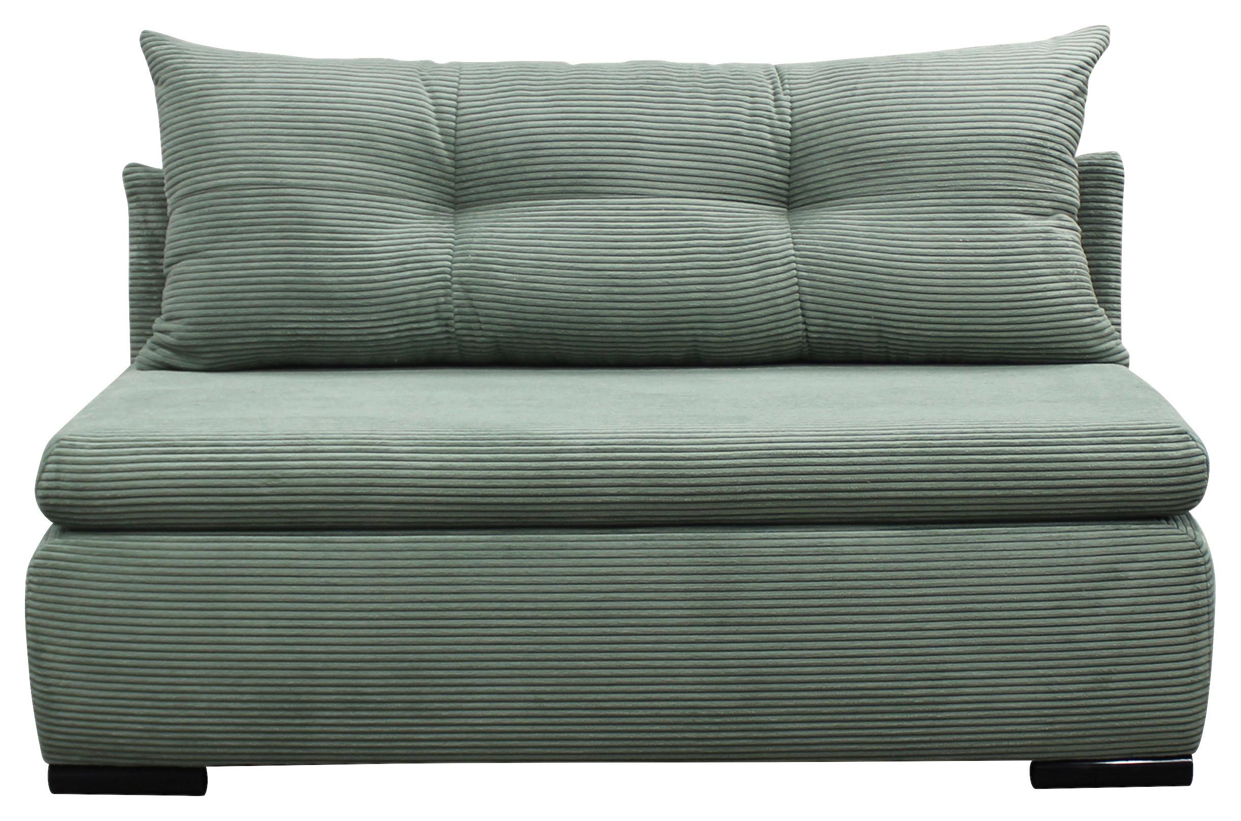 2-sitzer-sofa Yellow Mit Schlaffunktion Grün Cord